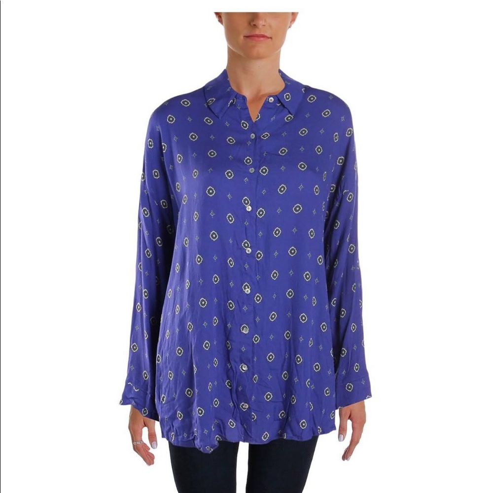 Free People “Shirt up Top” Blouse NWT! OOStock!
